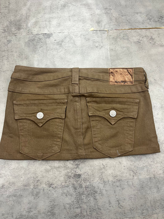 Mini True Religion Leder Rock Sehr Selten