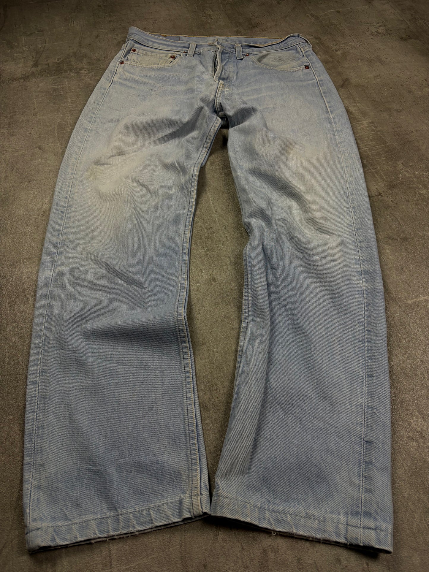Levis 501 Straight Bootcut Jeans Herren Wide Leg