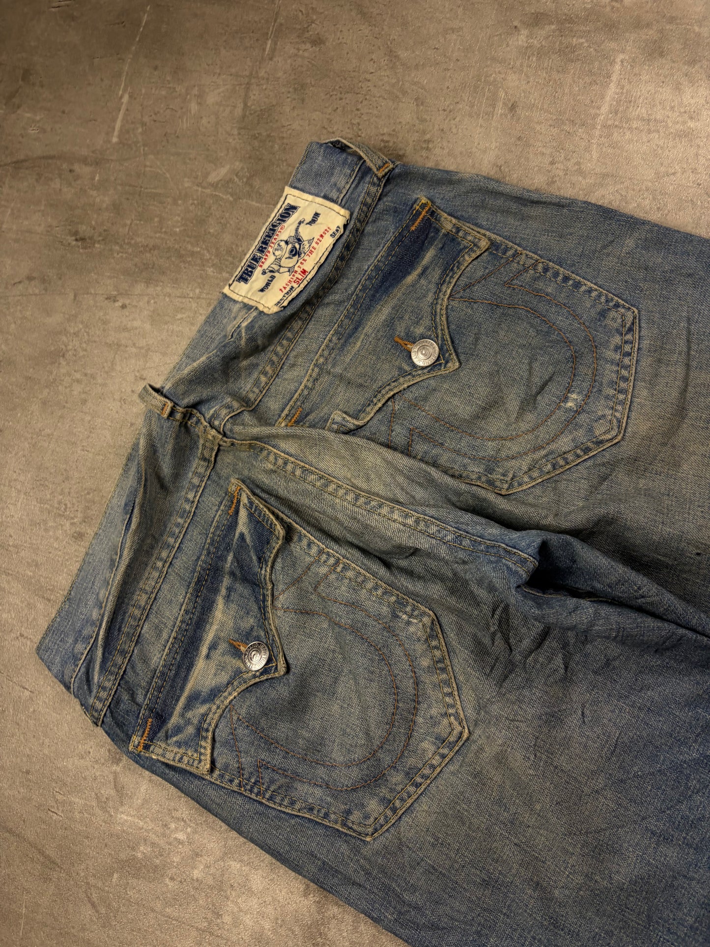 Rare Vintage True Religion Loose Fit Baggy Denim Pasha Jeans Pasha Style