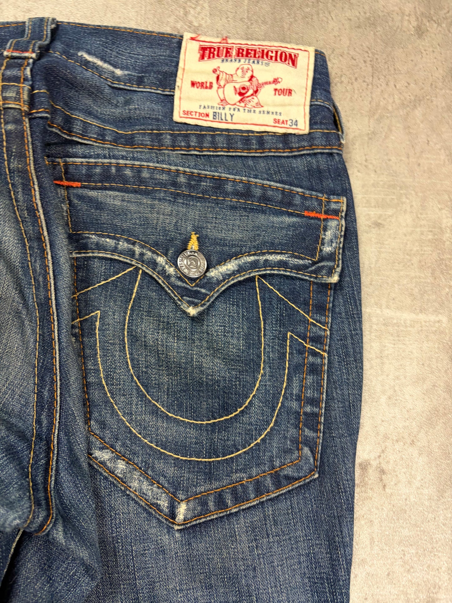 Vintage Y2k Bootcut Baggy True Religion Jeans