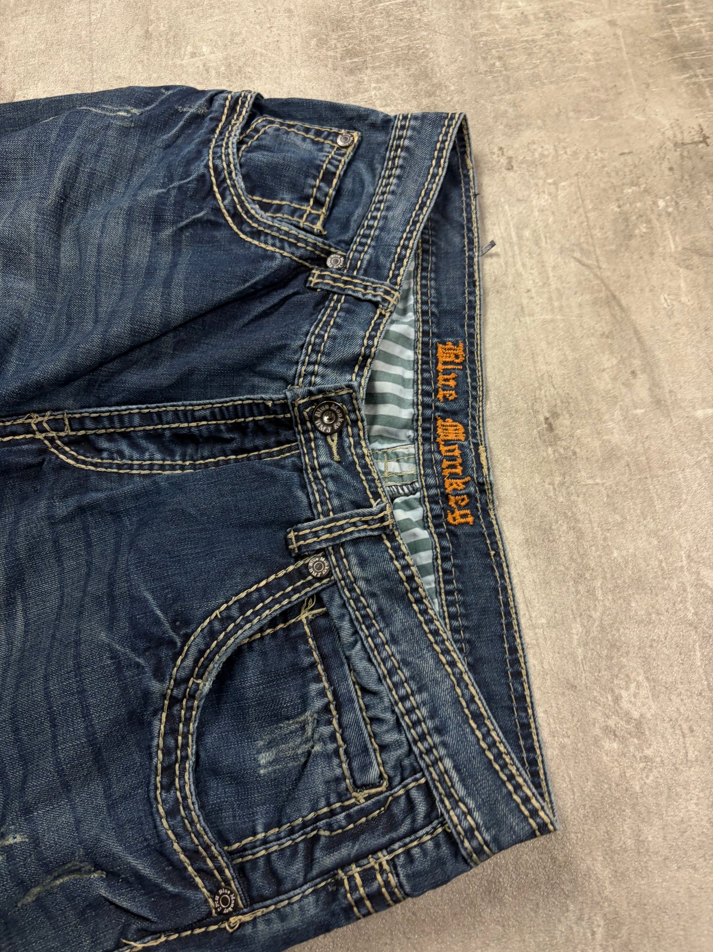Blue Monkey Vintage Baggy Straight fit Jeans