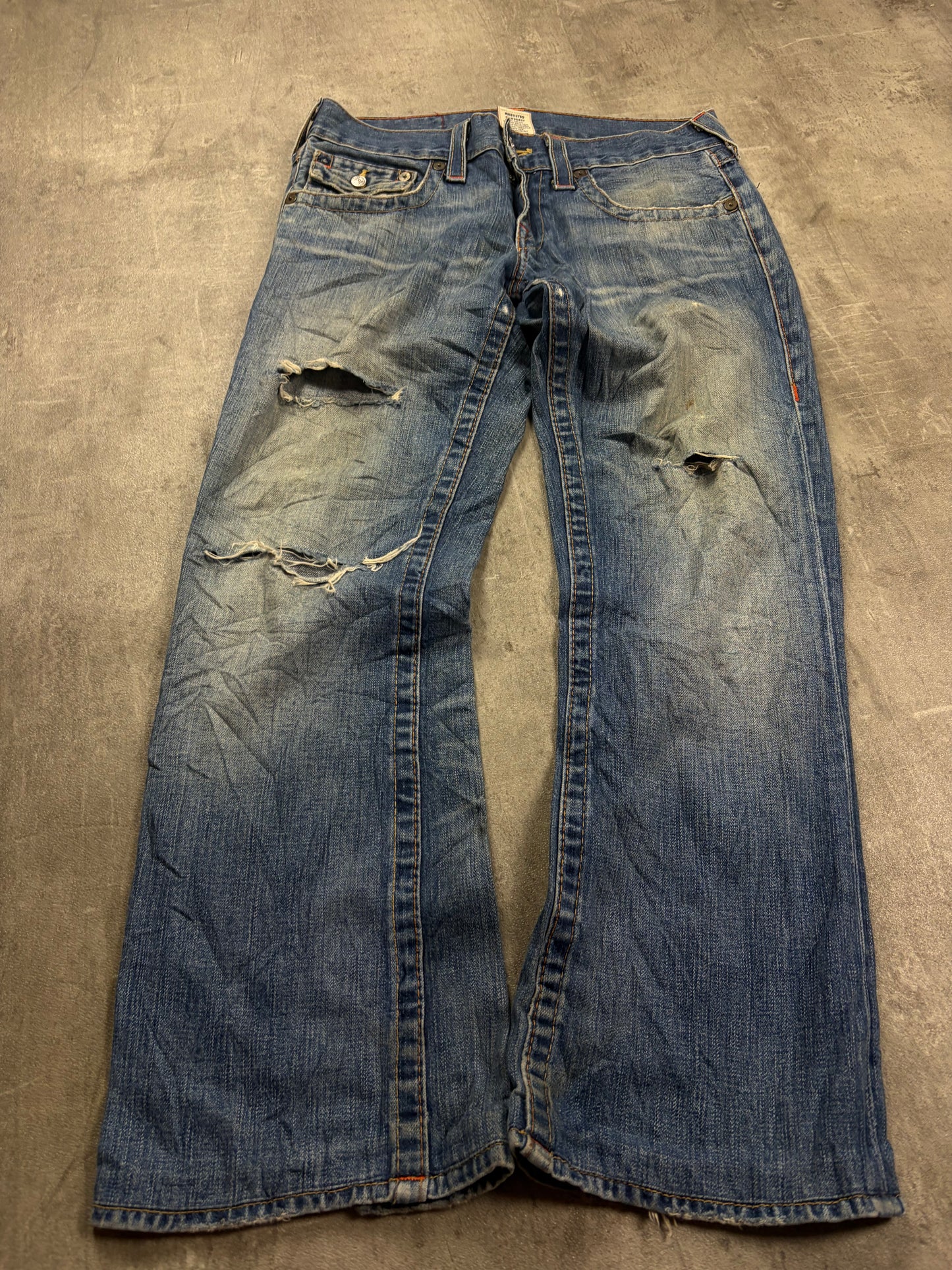 True Religion Flared Baggy Bootcut Jeans