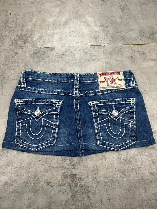 Vintage Mini Y2k True Religion Jeans Rock