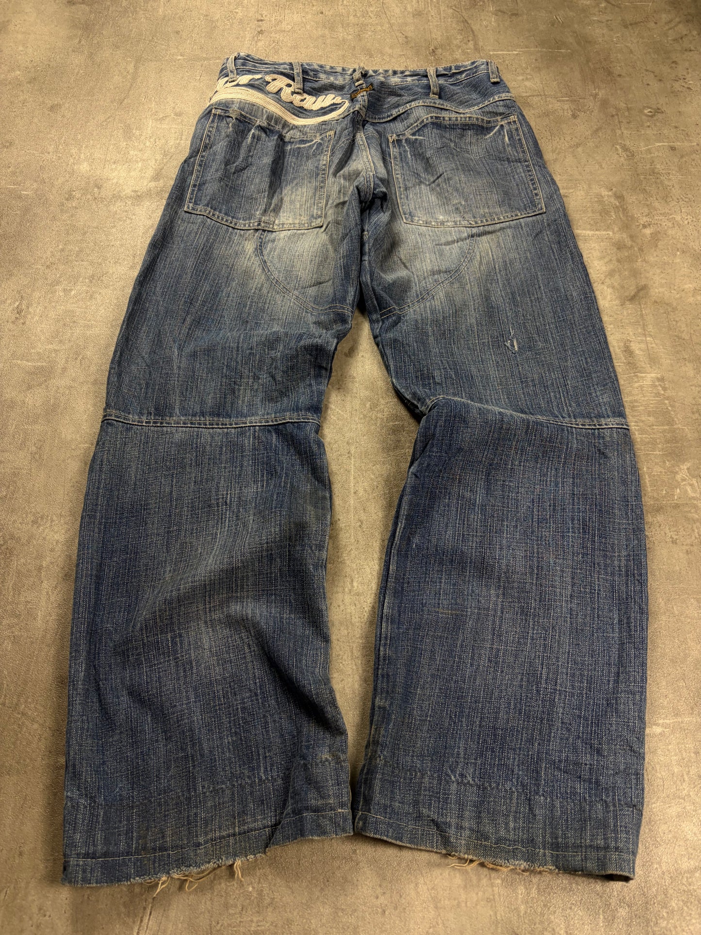 G star Embroidered Baggy Jeans Y2k Pasha Style