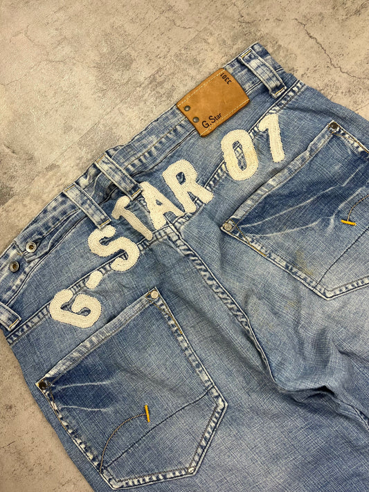 Rare Embroidered G-star Baggy Jeans