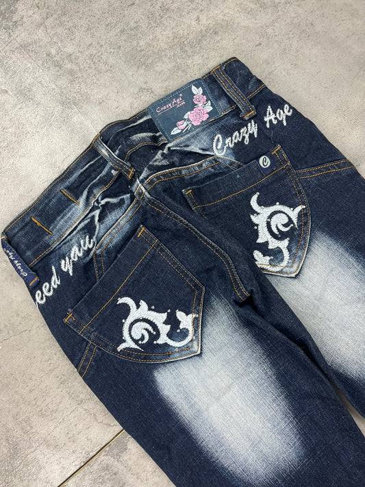Vintage Lowwaist Crazy Age Bootcut Jeans