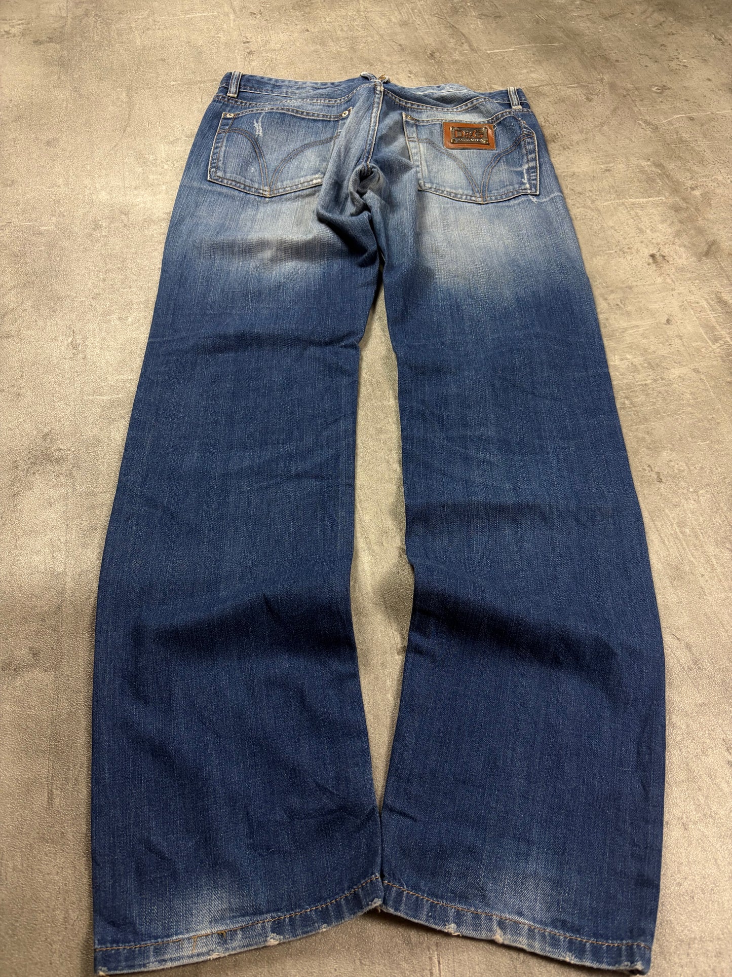Dolce & Gabbana Y2k Straight Washed Jeans Pasha Style