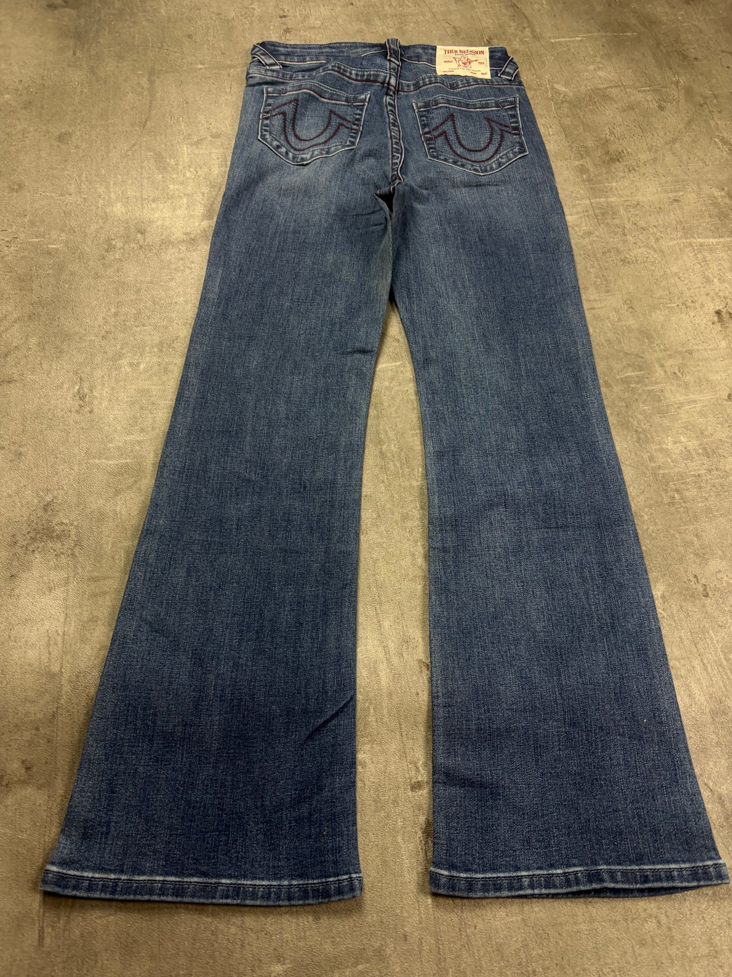 true religion vintage low rise bootcut denim