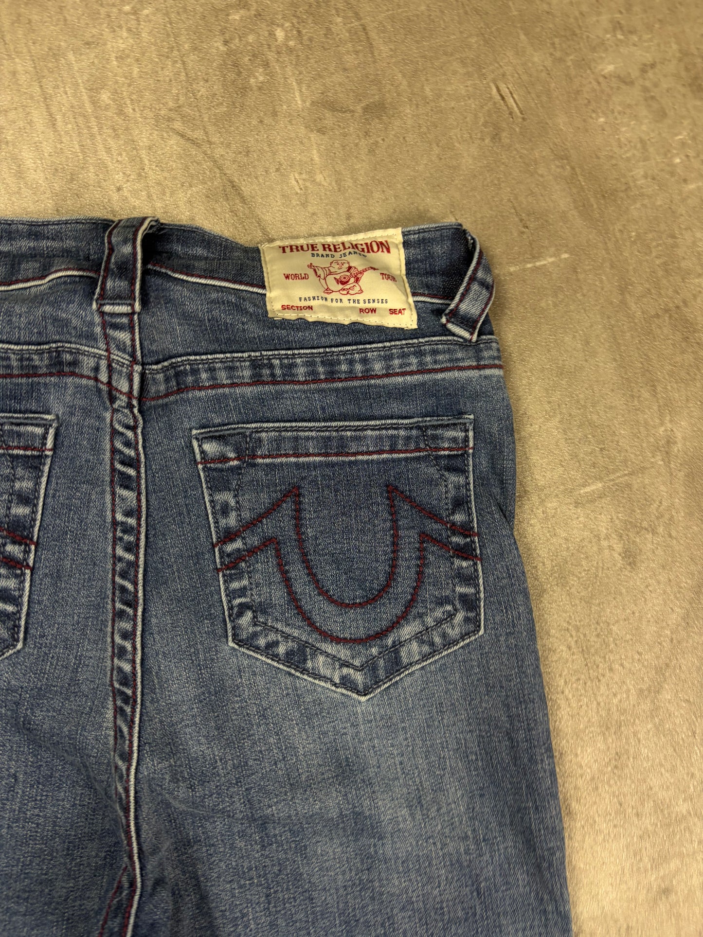 Vintage True Religion Low Waist Flared Jeans