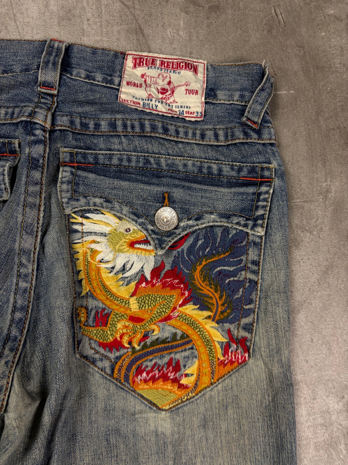Vintage True Religion 3/4 Jeans Baggy