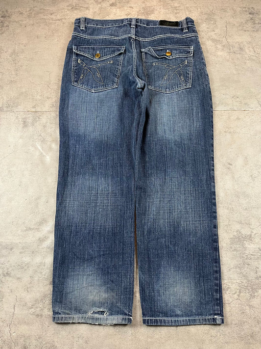 Vintage Y2k Hip Hop Baggy Jeans W36