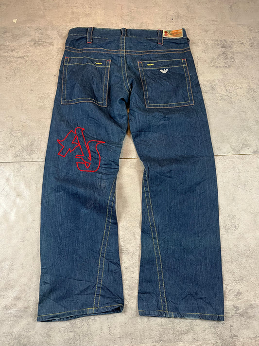 Vintage Y2k Armani Baggy/Flared Jeans W34