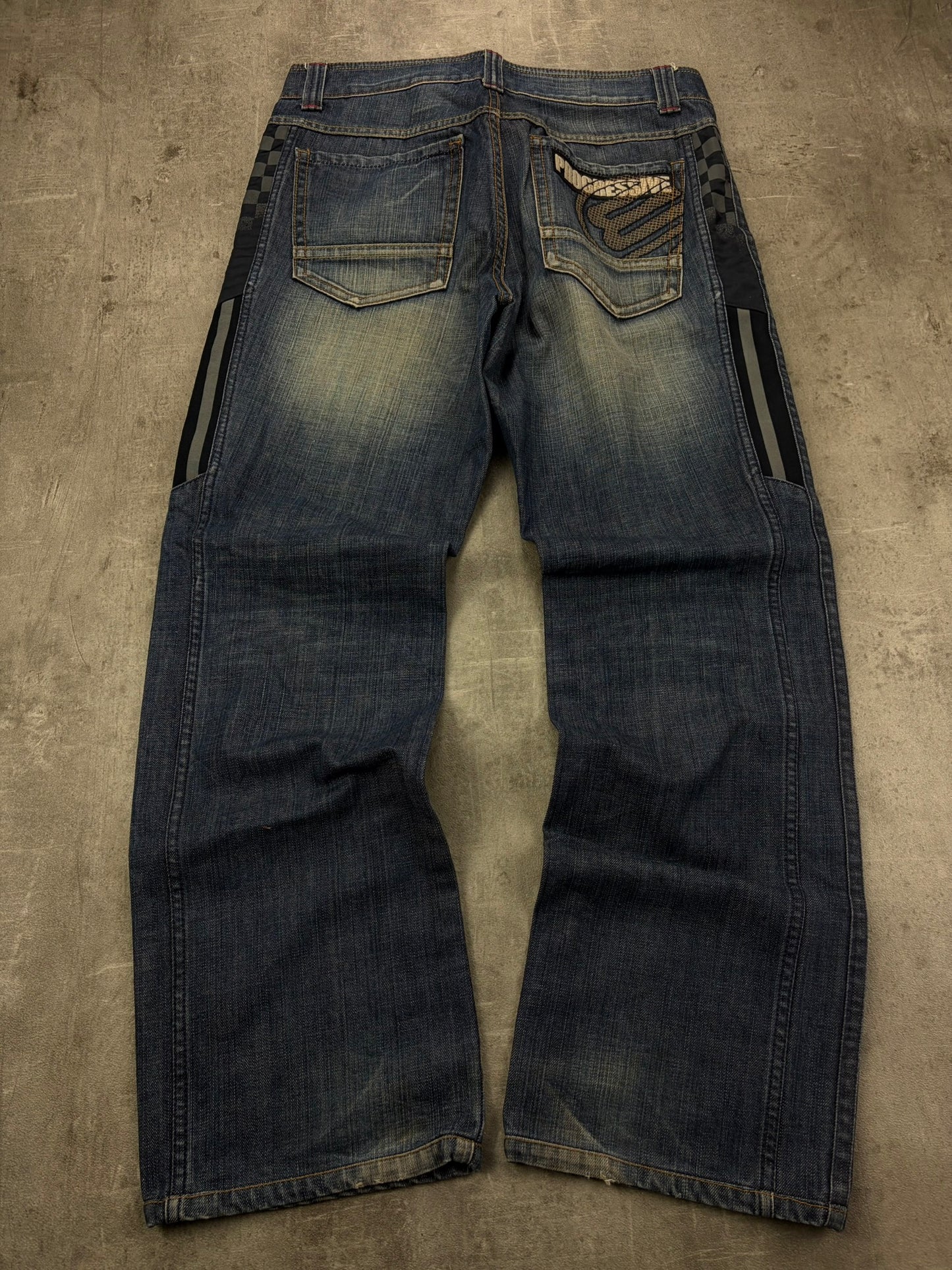 Armani Style Jeans Y2K Flared Denim
