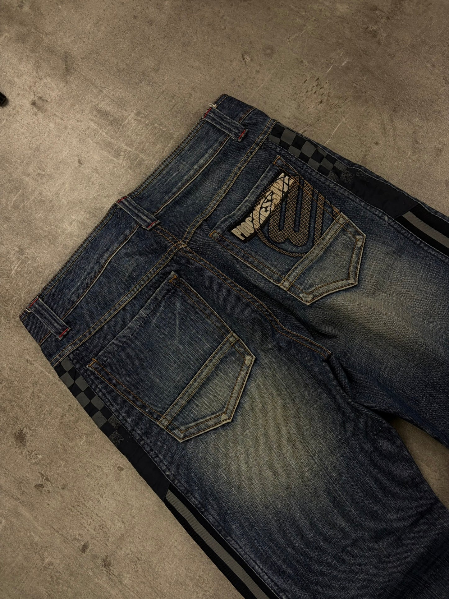 Armani Style Jeans Y2K Flared Denim