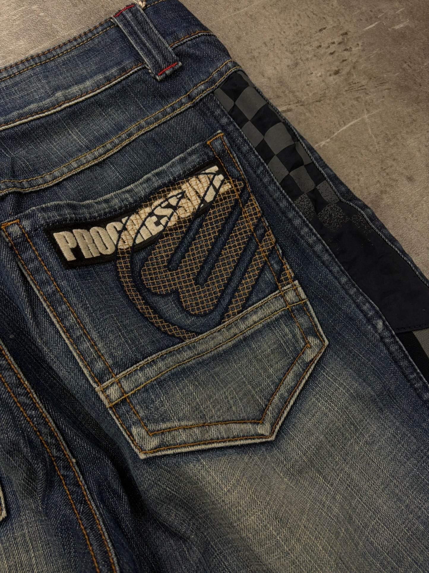Armani Style Jeans Y2K Flared Denim