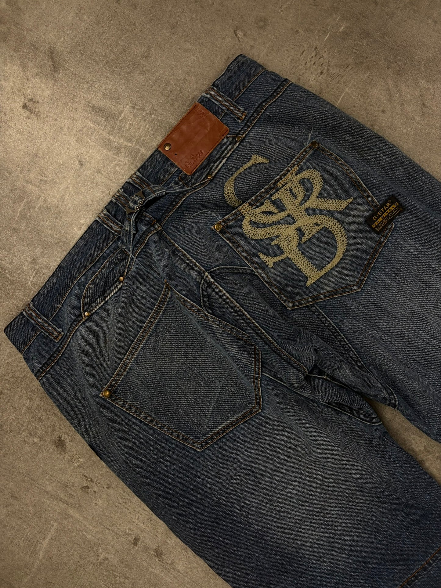 Vintage G-Star Baggy Jeans Backprint