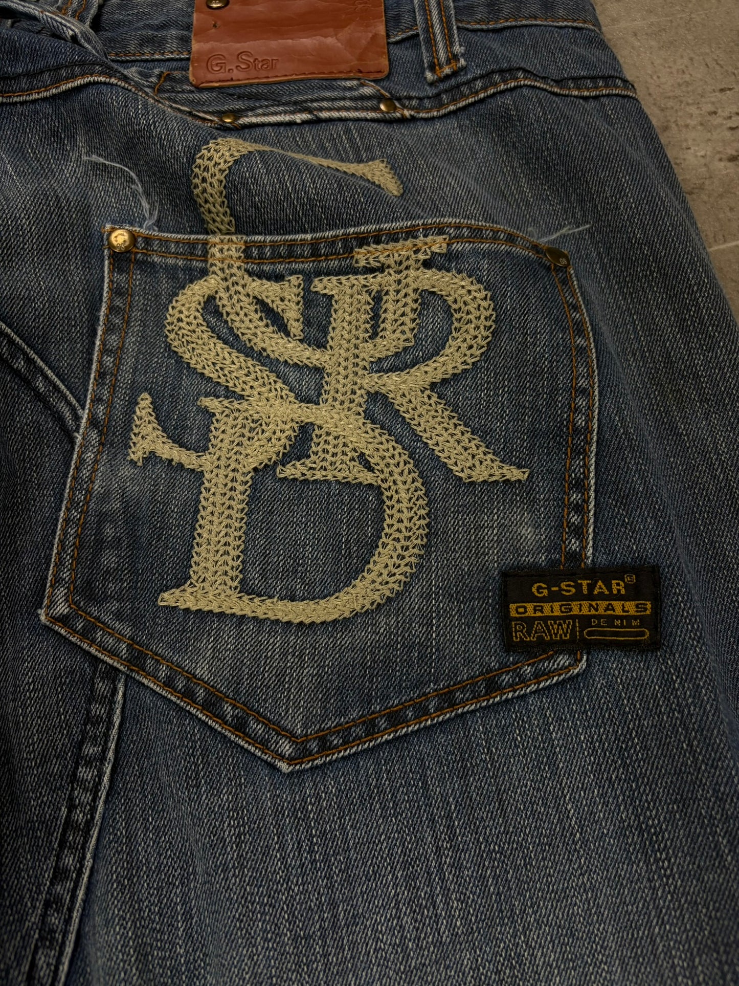 Vintage G-Star Baggy Jeans Backprint