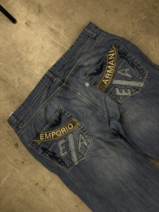 Armani Jeans Baggy Flared Vintage