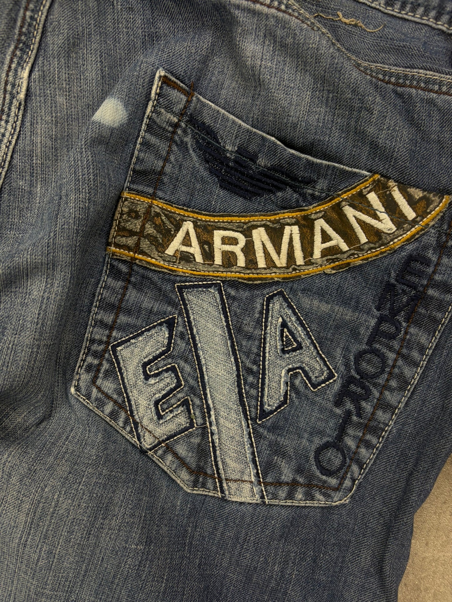 Armani Jeans Baggy Flared Vintage