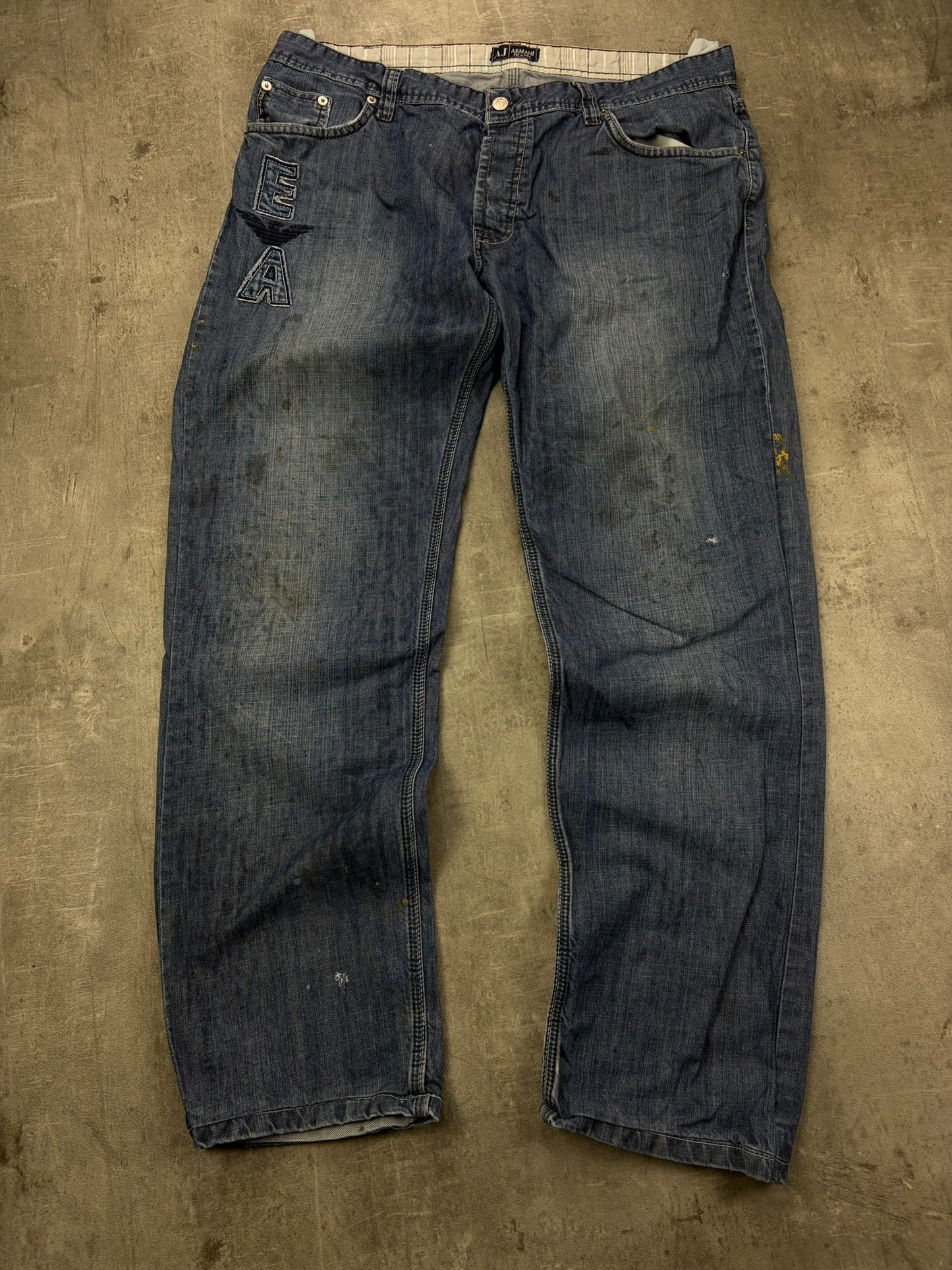 Armani Jeans Baggy Flared Vintage