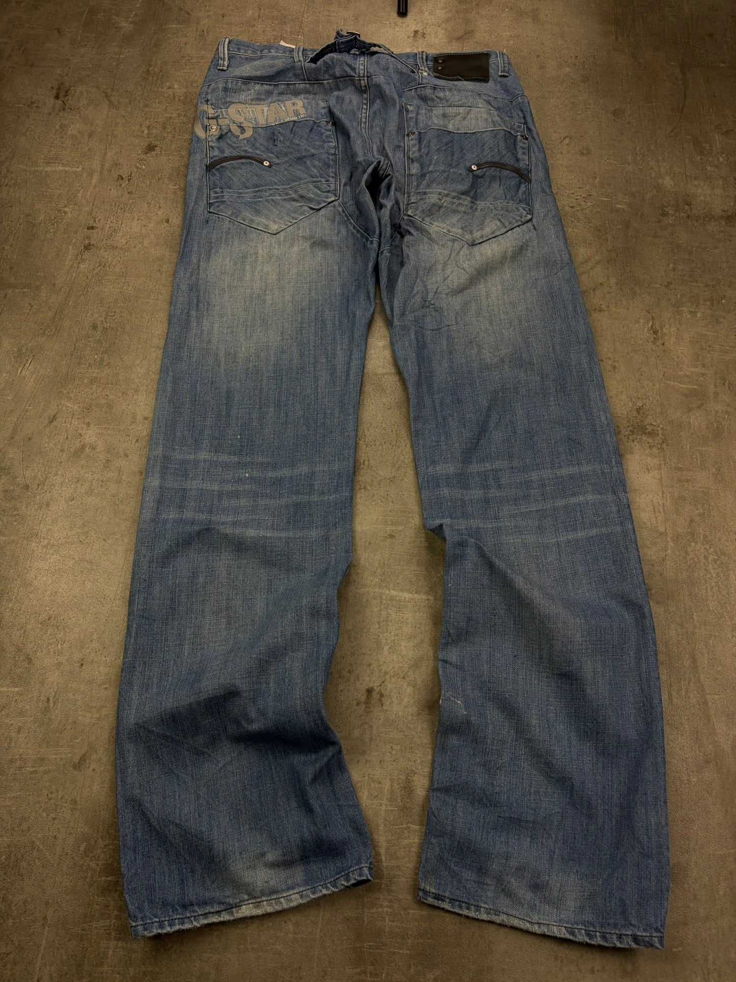 Vintage Y2K G-Star Jeans Baggy Backprint