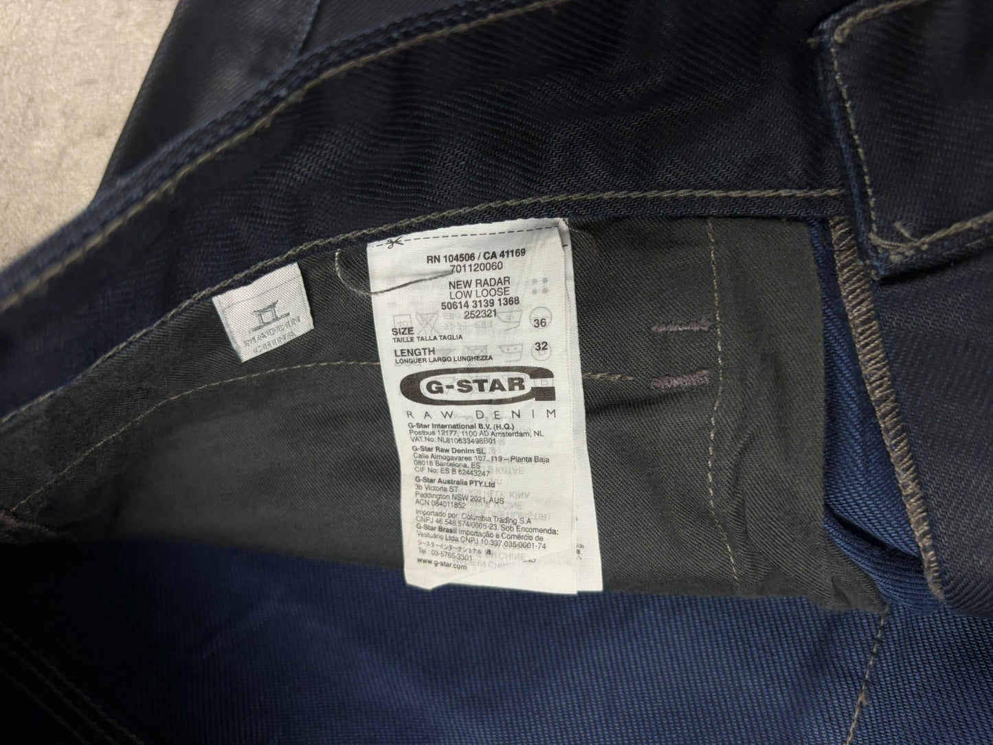 G-Star Waxed Jeans Y2K Flared rare Baggy