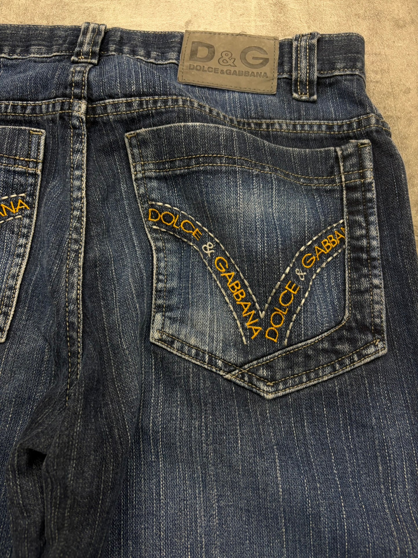 Dolce Gabbana Jeans Y2K Denim Back Print