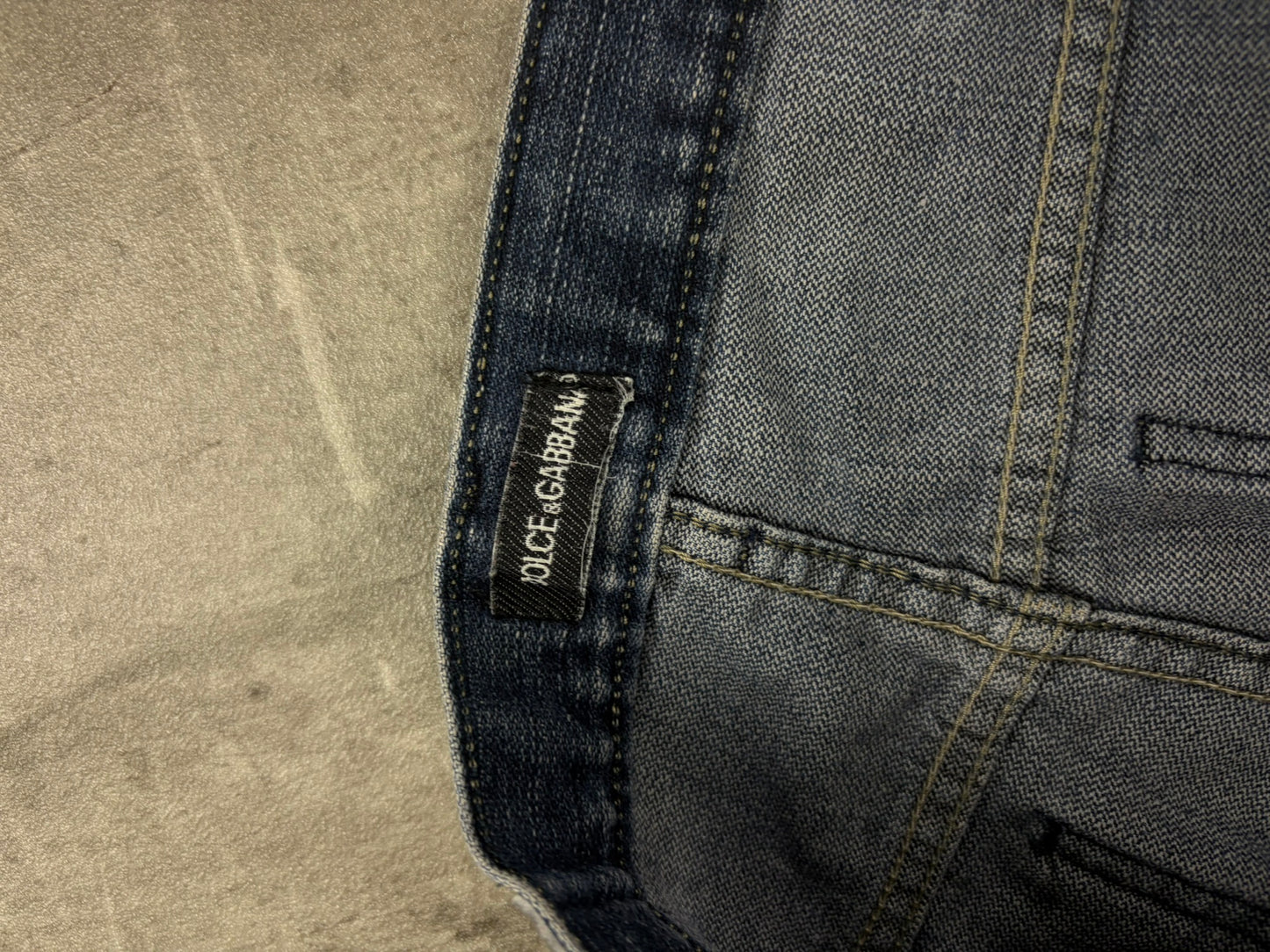 Dolce Gabbana Jeans Y2K Denim Back Print