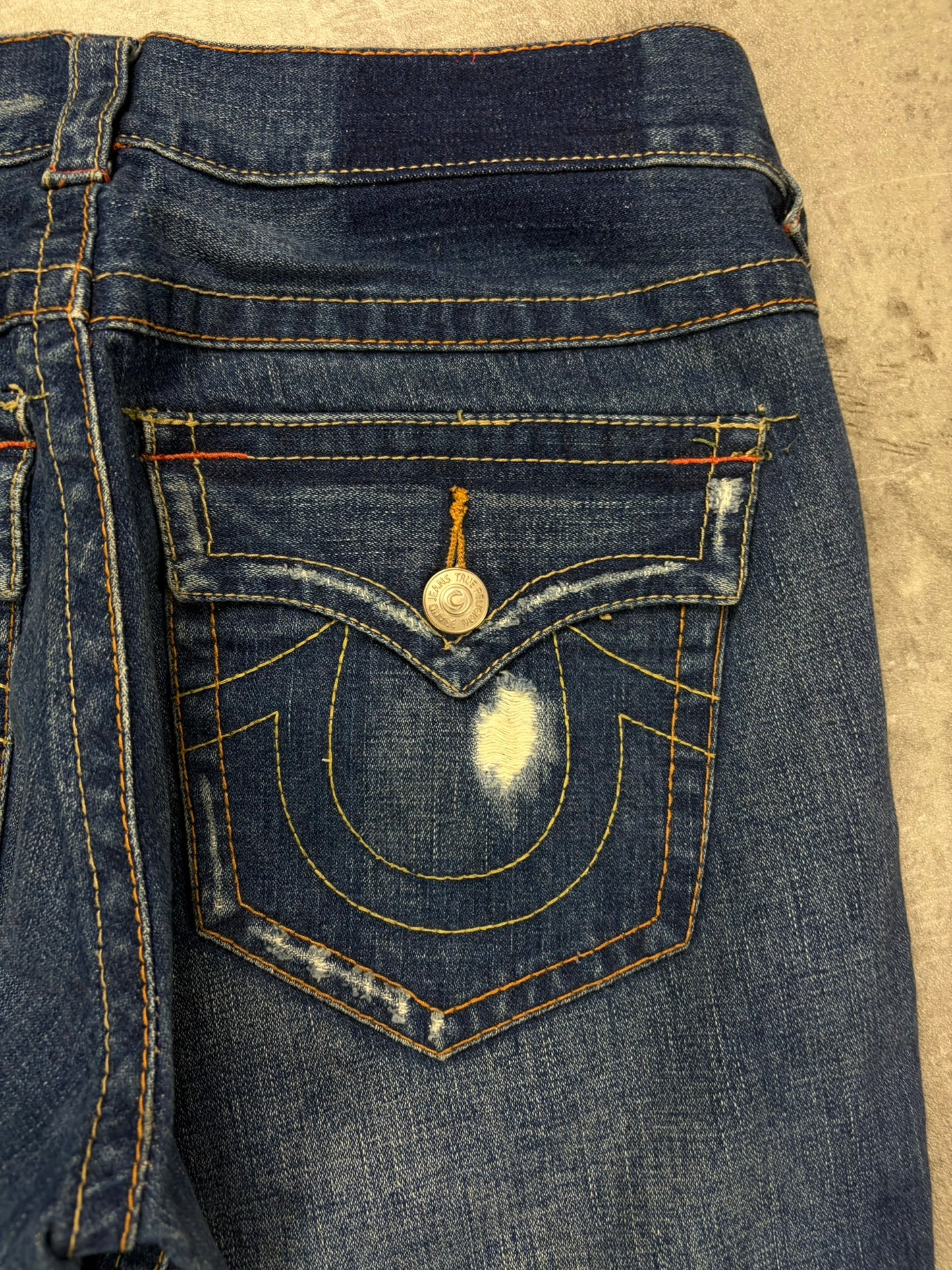 True Religion Y2k Flared Jeans Baggy