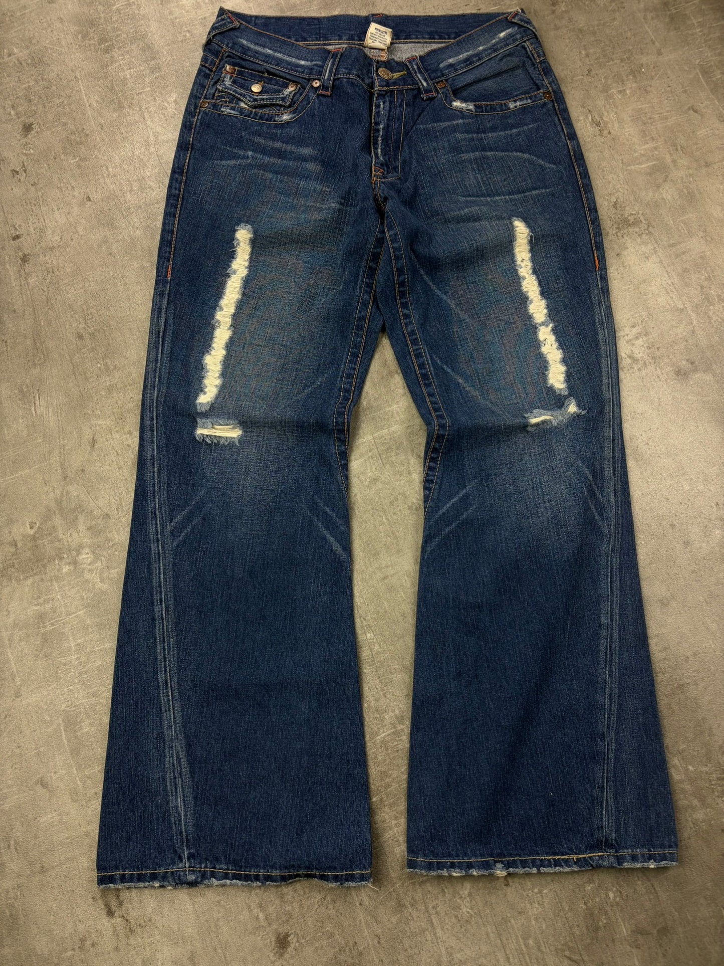 True Religion Y2k Flared Jeans Baggy