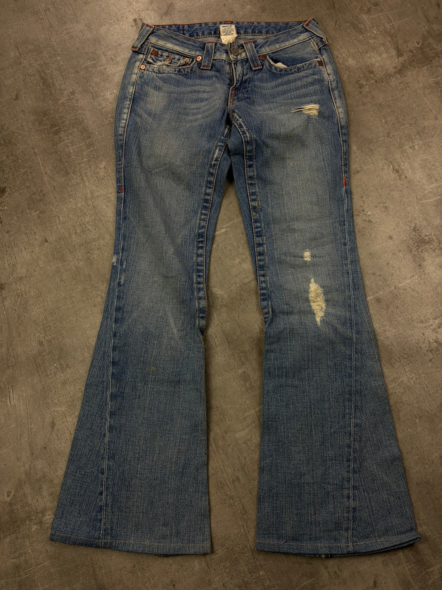 True Religion Jeans Y2K Flared Low Rise