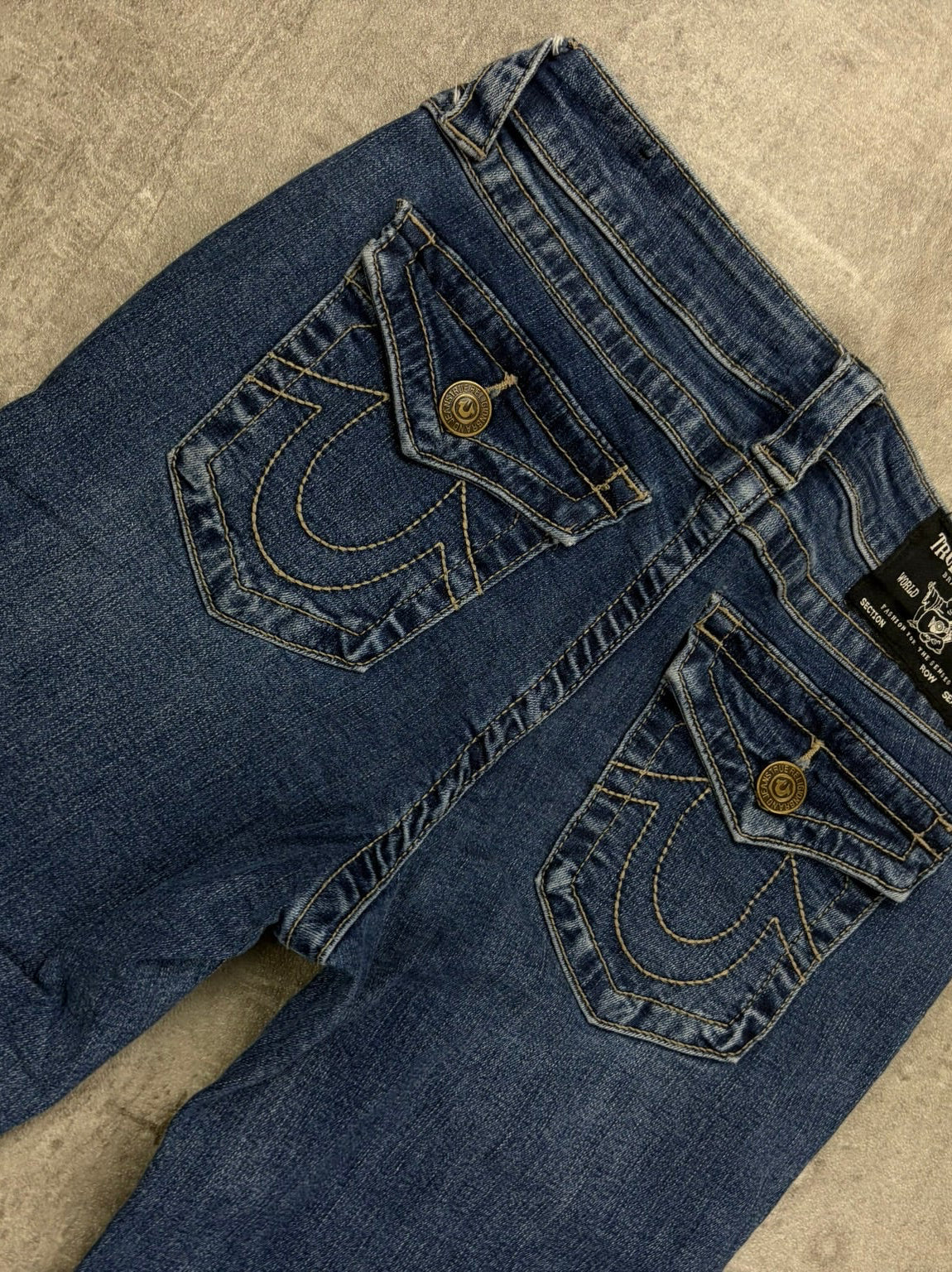 True Religion Jeans Low Rise Bootcut Flared