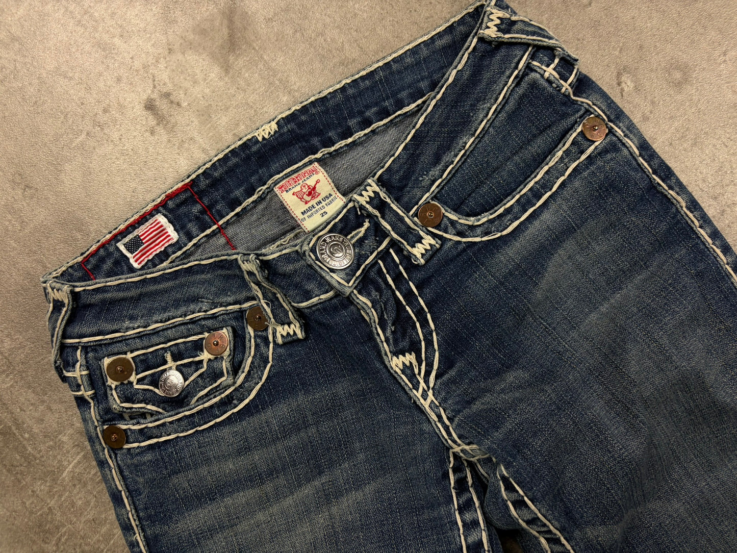 True Religion Jeans Vintage Flared Low Waist