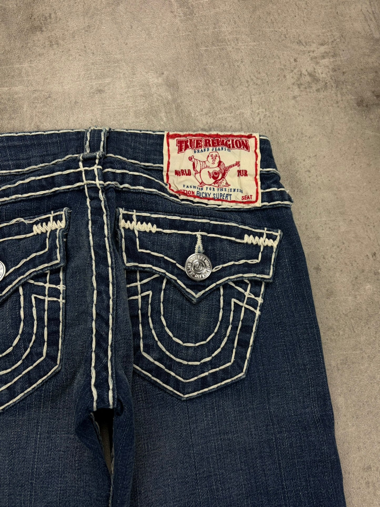True Religion Jeans Y2K Dicke Nähte Bootcut