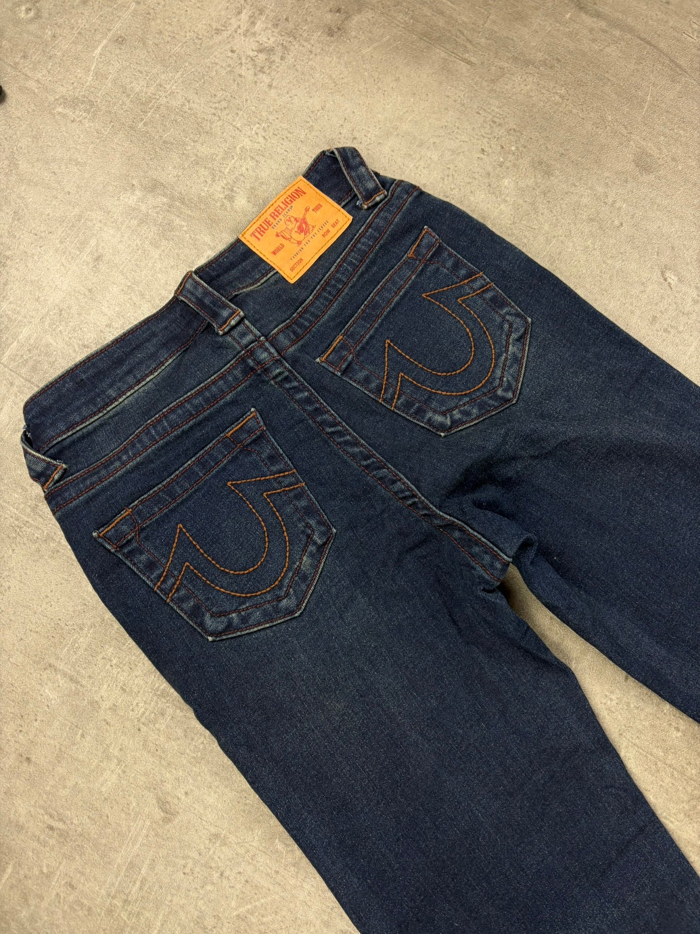 True Religion Jeans Bootcut Low Waist Dicke Nähte