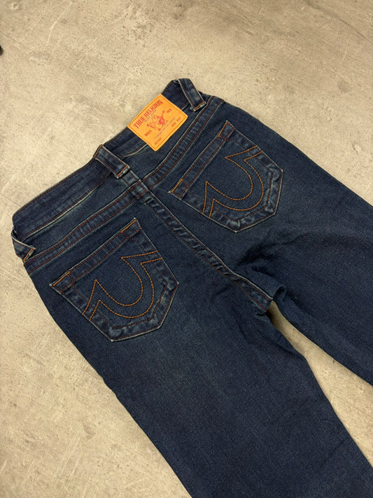 True Religion Jeans Bootcut Low Waist Dicke Nähte
