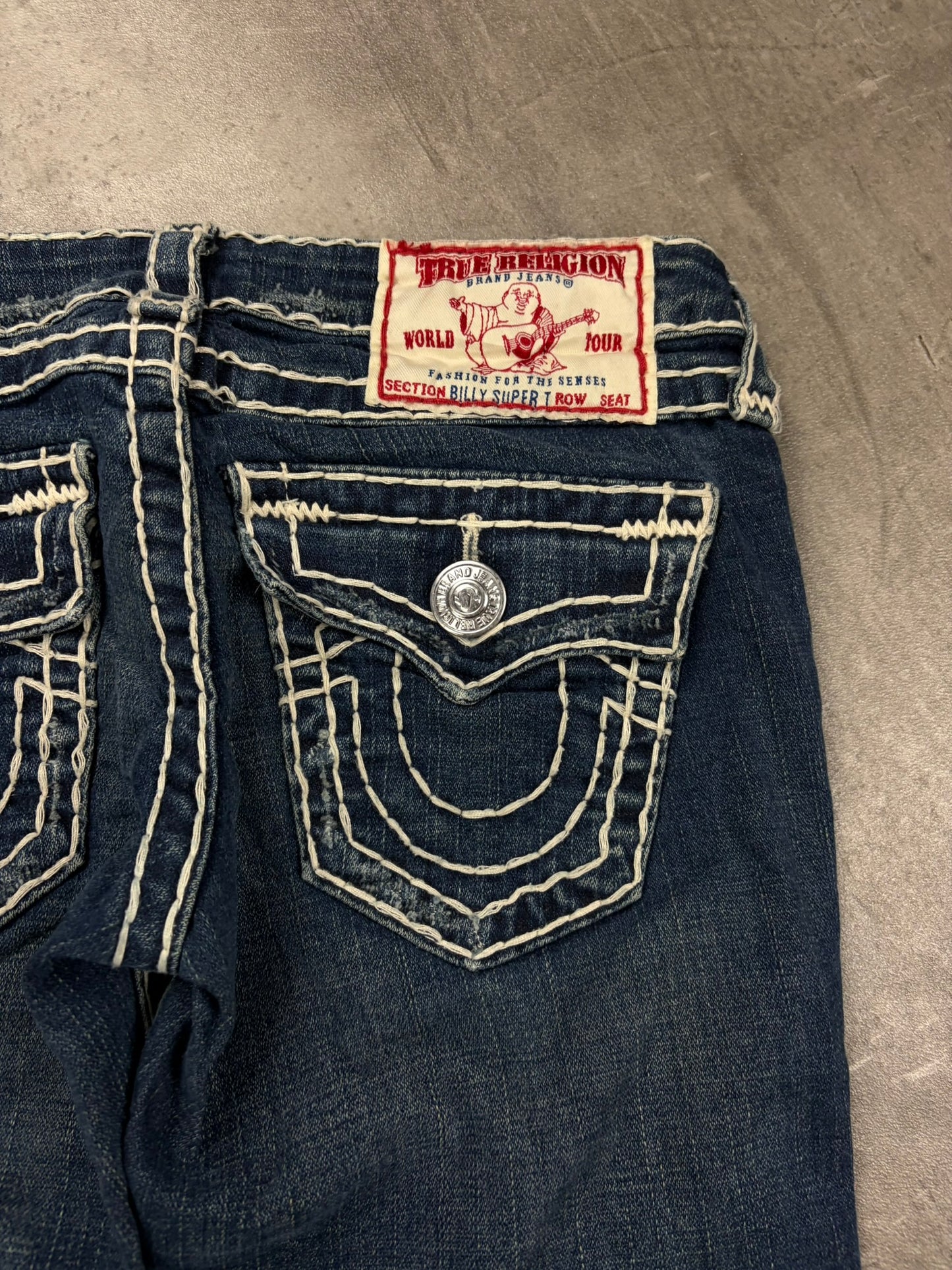 True Religion Jeans Low Rise Vintage Denim