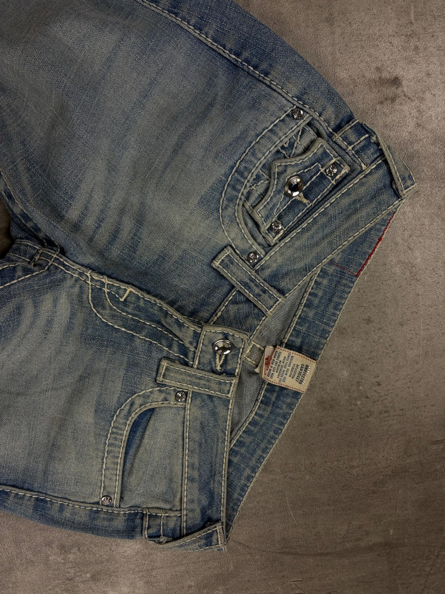 True Religion Jeans Vintage Denim Low Waist
