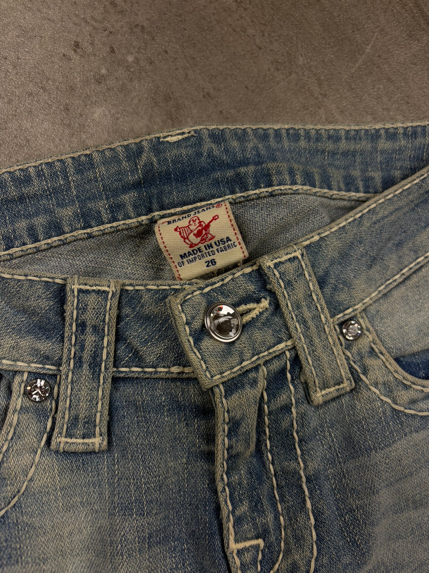 True Religion Jeans Vintage Denim Low Waist
