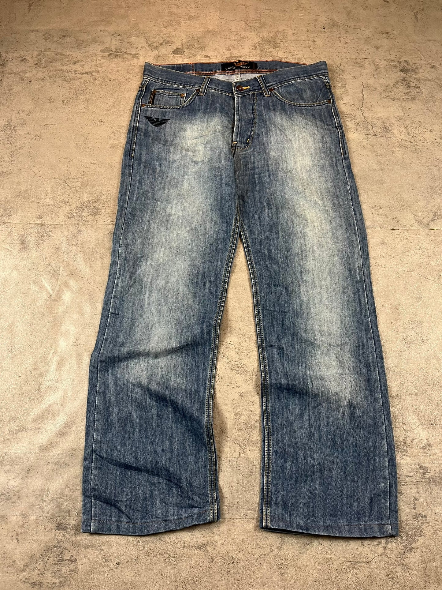 Vintage Y2k Baggy Armani Jeans W34