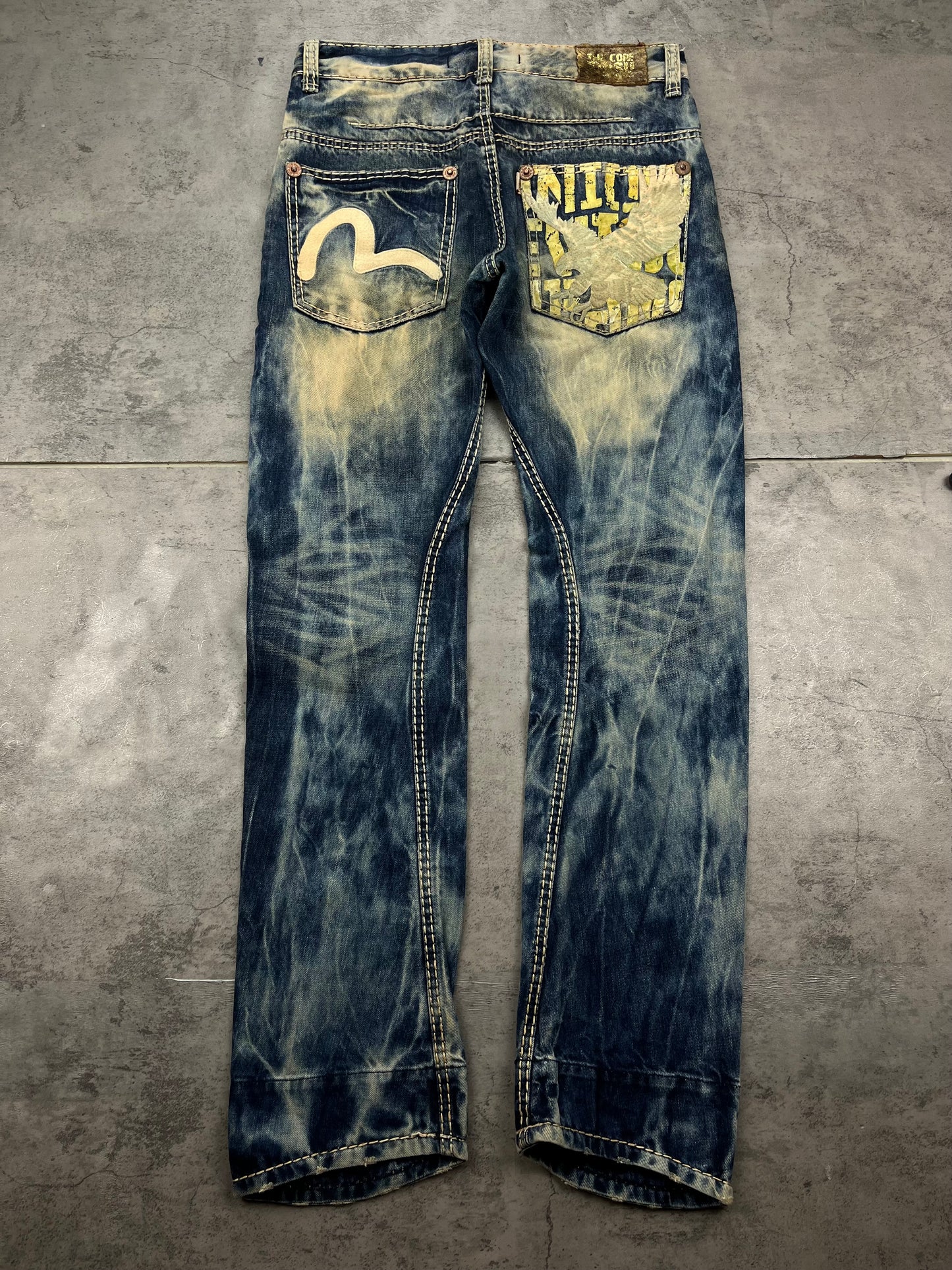 Vintage Evisu Japanese Slevedge Denim Straight Jeans