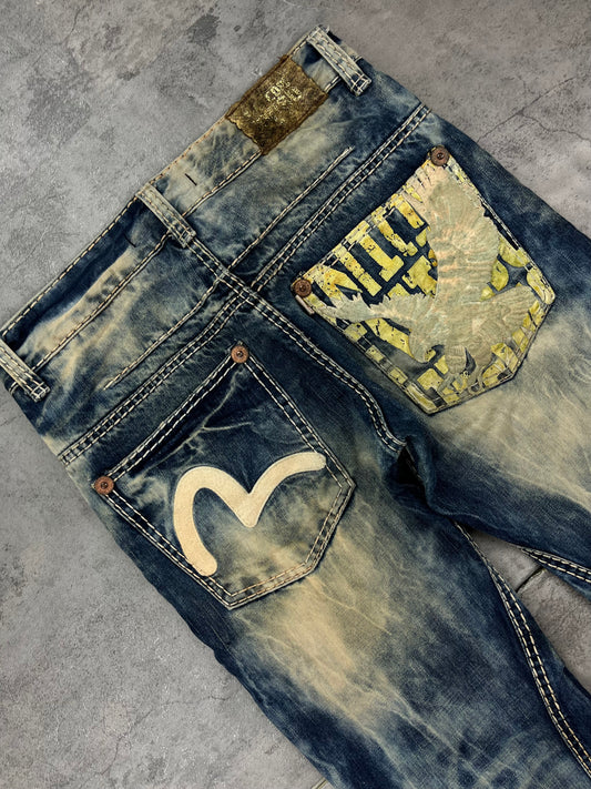 Vintage Evisu Japanese Slevedge Denim Straight Jeans